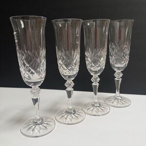Galway Irish Crystal Champagne Flute Set of 4